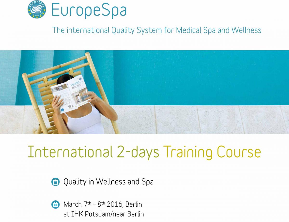 TRAINING COURSE ON QUALITY IN WELLNESS & MEDICAL SPA