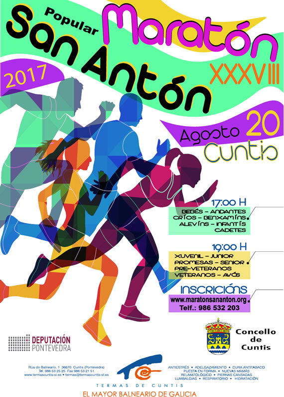 Cartel maratón Cuntis